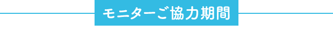 モニターご協力期間