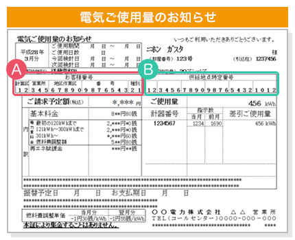 電気ご使用量のお知らせ