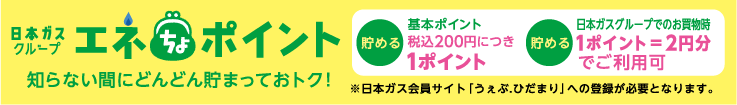 エネちょポイント | 知らない間にどんどん貯まっておトク！